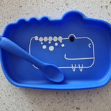 Silicone plate with designs