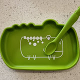 Silicone plate with designs