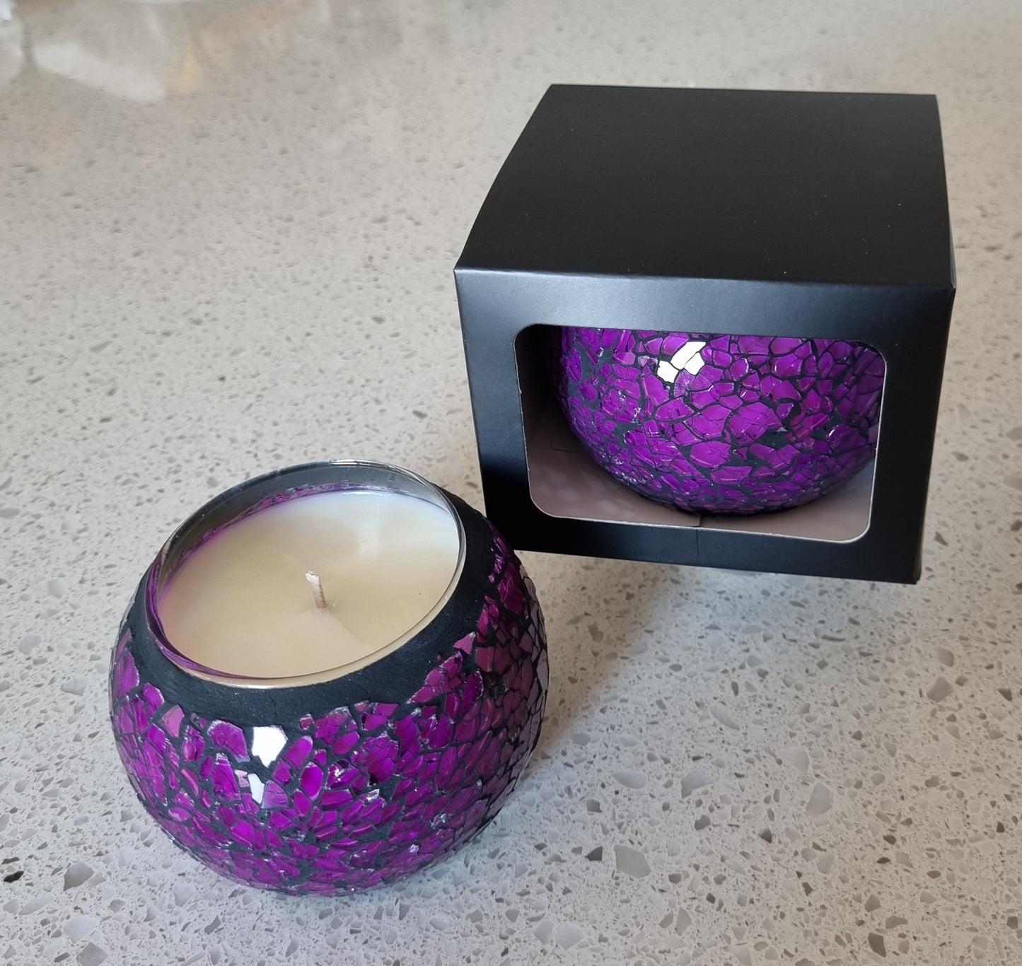 Pure Soy mosaic candle