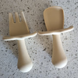 Soft Silicone Snack Time Fork & Spoon Set