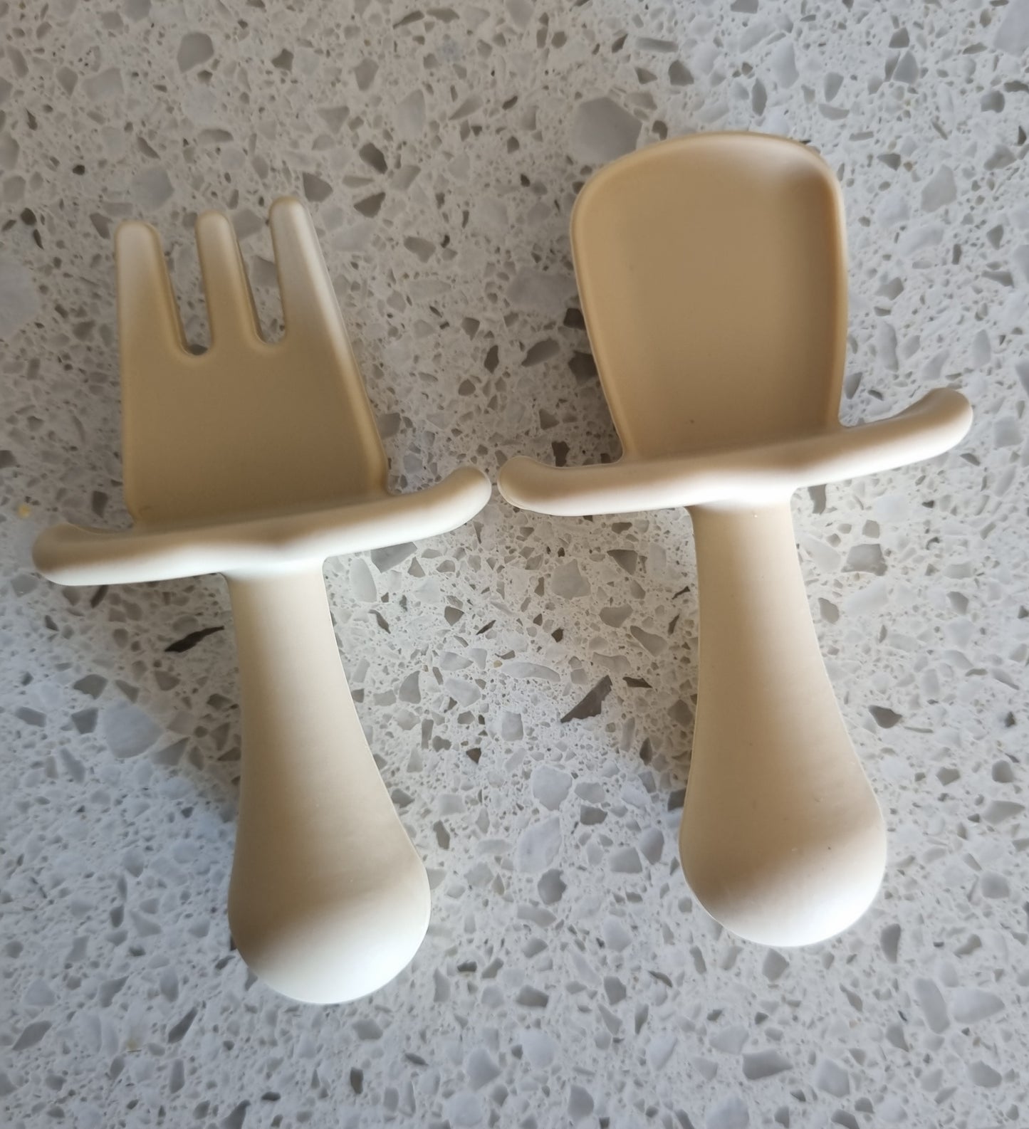 Soft Silicone Snack Time Fork & Spoon Set