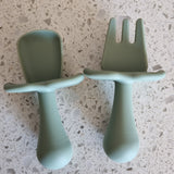 Soft Silicone Snack Time Fork & Spoon Set