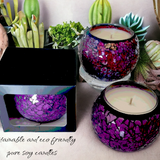 Pure Soy mosaic candle