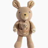 Delightful knitted Kylie the Kangaroos