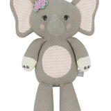 Delightful knitted toys with a gentle jiggling rattle.