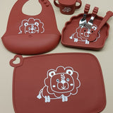 Silicone 7 piece dinner set for babies