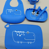 Silicone 7 piece dinner set for babies