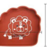 Silicone plate with designs