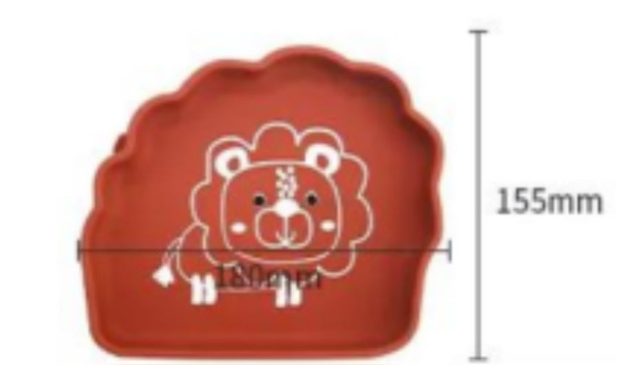 Silicone plate with designs